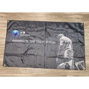 Kanye Tapestry Resistant Flag Banner Winning Is the Only Option Wall Hang YE